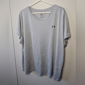 UNDER ARMOUR Tee Shirt Women Plus Size 2X Gray Loose Fit